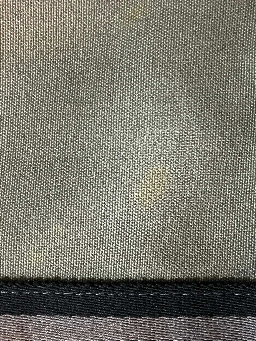 Authentic HERMÈS Fourre Tout MM Canvas Tote | Khaki + Black Stripe | Made in 🇫🇷